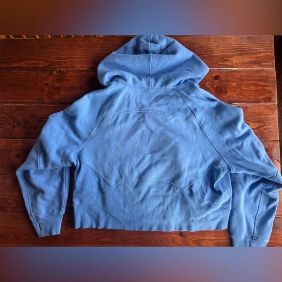 Lululemon Blue Scuba Hoodie Full Zip Sweatshirt XL/XXL - Picture 4 of 6